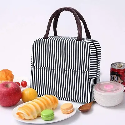 Lunch Bag Portable Insulated Travel Tiffin Bag Thermal Insulated Waterproof Lunch Bag  (Brown 2 L)