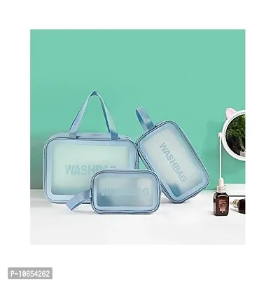 Makeup Bag Portable Toiletry Wash Bag Toiletry Organizer for Travel Women Travel Toiletry Kit  (sky blue)