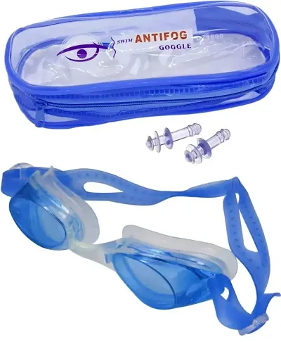 Sports Swimming Accessories for Kids and Adults Swimming Goggles  (Multicolor)