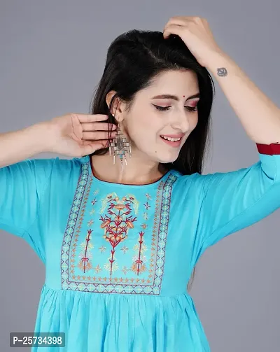 Treanding Embroided Kurti for Women and Girls-thumb4