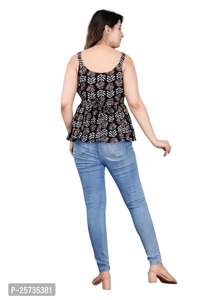 Women`s Casual Sleeveless Printed Top-thumb2