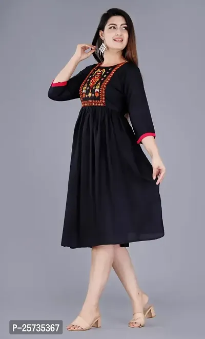 Treanding Embroided Kurti for Women and Girls-thumb4