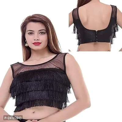 BULBUL Black readymade Sleeveless with pad blouse