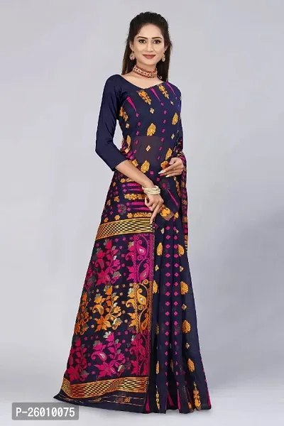 Beautiful Cotton Silk Woven Design Saree Without Blouse Piece