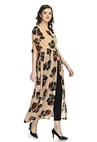 Stylish Georgette Beige Printed Dress For Women-thumb2