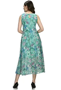 Sarvayoni Womens Georgette Multicolor Floral Print Maxi Dress-thumb3