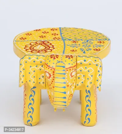 wooden elephant stool-thumb3