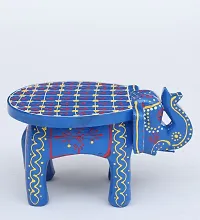 wooden elephant stool-thumb1