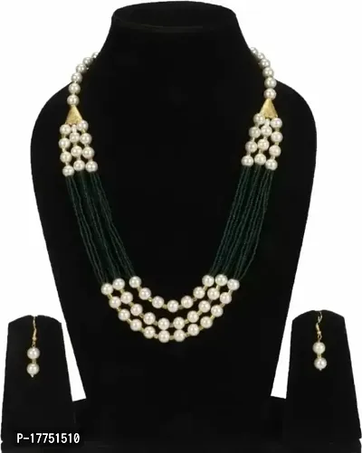 Elegant Alloy Necklace with Earrings Set For Women