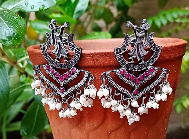 Alluring Oxidised Earrings For Women And Girls