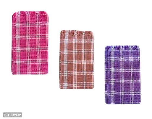 Premium Cotton Bath Towels Big Towels , Size: 2.5 x 5 Feet Multi Coloured - Pack of 3