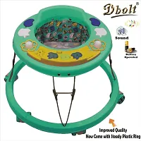 Dbolt Musical Baby Activity Foldable Baby Walker for Kids with Music and Light Age 6 Month+ [Apple Round Plastic]-thumb3