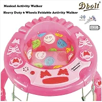 Dbolt Musical Baby Activity Foldable Baby Walker for Kids with Music and Light Age 6 Month+ [Butterfly Plastic]-thumb3