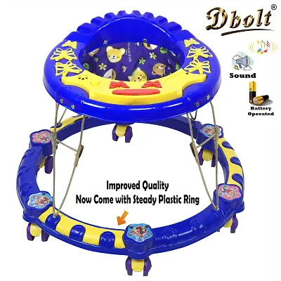 Dbolt Musical Baby Activity Foldable Baby Walker for Kids with Music and Light Age 6 Month+ [Butterfly Plastic]