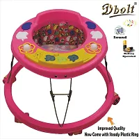 Dbolt Musical Baby Activity Foldable Baby Walker for Kids with Music and Light Age 6 Month+ [Apple Round Rim Plastic]-thumb2