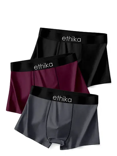 Ultra-Comfort Silk Lycra Underwear (Assorted colour - Pack of 3)