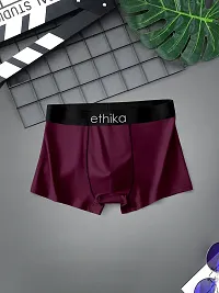 Ethika Extra Thin Elastic Long Comfortable Ice Silk Breathable Comfort Brief Boxer Trunks (pack of 3)-thumb3