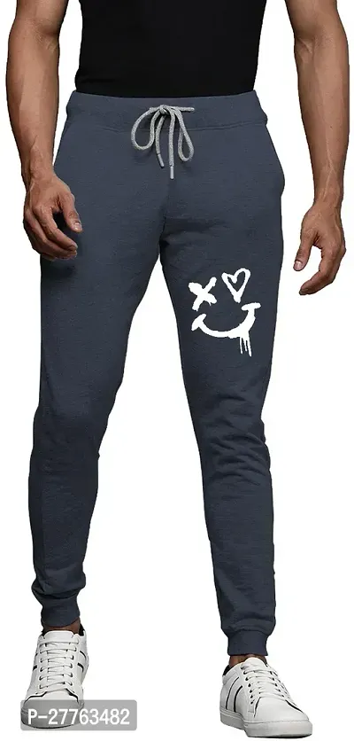 Stylish Cotton Blend Regular Track Pants For Men-thumb0