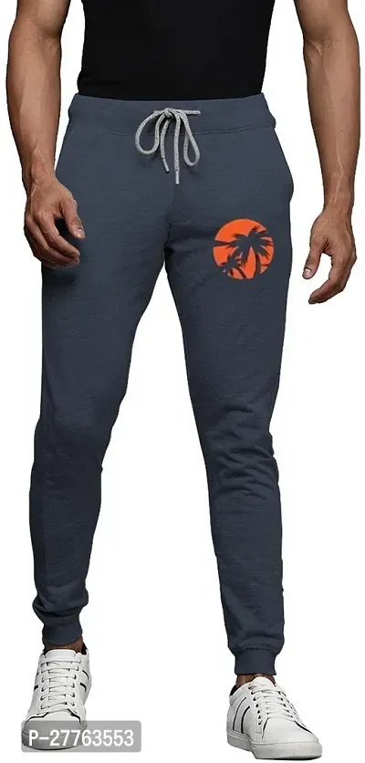 Stylish Cotton Blend Regular Track Pants For Men-thumb0