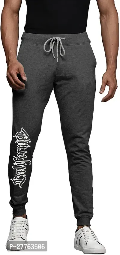 Stylish Cotton Blend Regular Track Pants For Men-thumb0