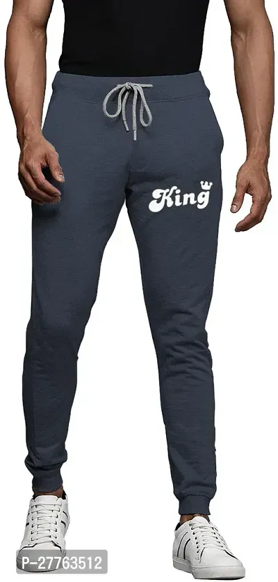 Stylish Cotton Blend Regular Track Pants For Men-thumb0