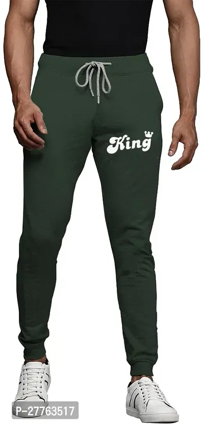 Stylish Cotton Blend Regular Track Pants For Men-thumb0