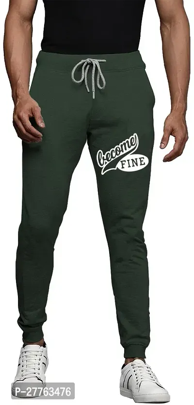 Stylish Cotton Blend Regular Track Pants For Men-thumb0