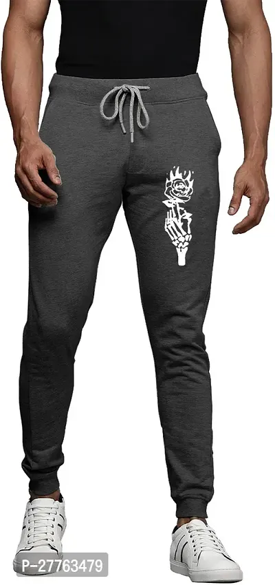 Stylish Cotton Blend Regular Track Pants For Men-thumb0