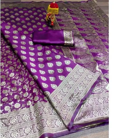 Alluring Art Silk Saree with Blouse piece 