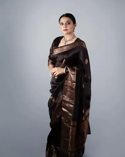 Elegant Art Silk Saree with Blouse piece 