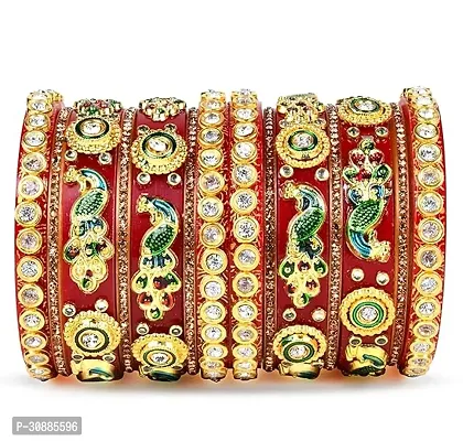 Elegant Multicoloured Plastic Bangles Set For Women