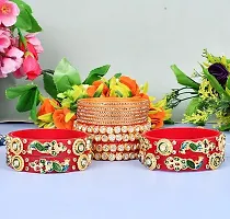 Elegant Multicoloured Plastic Bangles Set For Women-thumb2