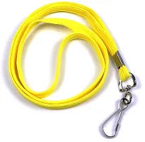 Nylon ID Badge Holder Lanyard Yellow (100 Pc)-thumb1