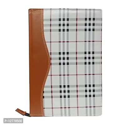 Risheeraj PU Leather Check File Folder, Executive Document Holder, Certificates Holder Bag with 20 Leafs,(A4  FS)-thumb2