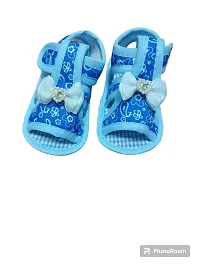 6 To 12 Months Baby Boys  Girls Lion Face Cotton Sandal Booties - Pack of 3pc-thumb2