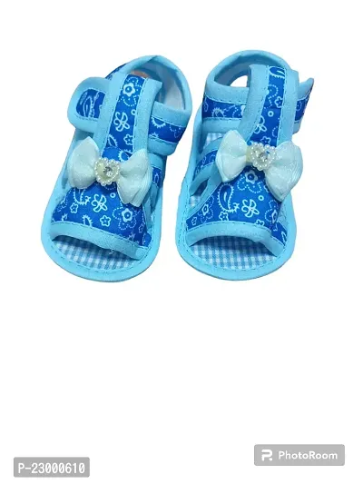 6 To 12 Months Baby Boys  Girls Lion Face Cotton Sandal Booties - Pack of 3pc-thumb3