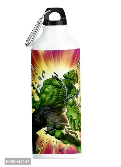 Useful Aluminium Printed Sipper Water Bottle- 600 ml