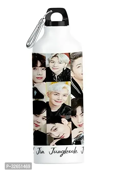 Useful Aluminium Printed Sipper Water Bottle- 600 ml