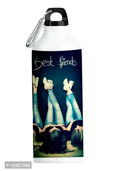 Useful Aluminium Printed Sipper Water Bottle- 600 ml