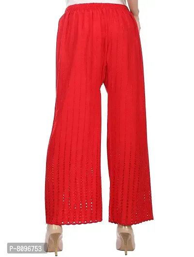 HRIKSHIKA FASHION Designer Palazzo for Women Red-thumb2