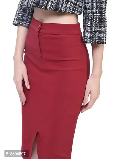 HRIKSHIKA FASHION Female Skirts (XL, Maroon)-thumb2