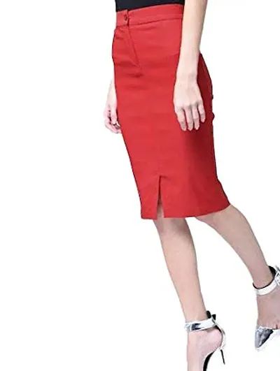 HRIKSHIKA FASHION Female Skirts (L, Red)