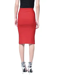 HRIKSHIKA FASHION Female Skirts (L, Red)-thumb1