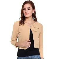 HRIKSHIKA FASHION Women's Polyester Blend Shrug-thumb1