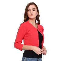 HRIKSHIKA FASHION Female Imported Lycra Shrugs (S, Gajri)-thumb1