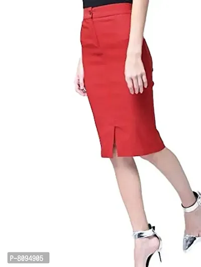 HRIKSHIKA FASHION Female Skirts (L, Red)-thumb0