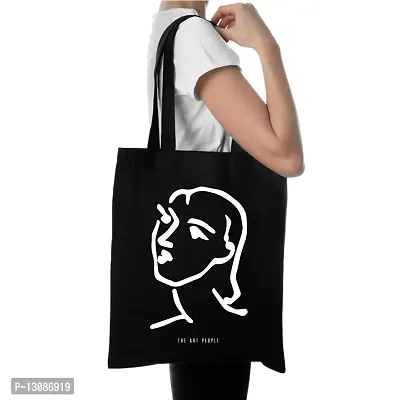 Matisse Face Black Tote Bag| Canvas| Fashion| Eco Friendly| Shoulder Bag| for Gym Beach Shopping College| The Art People|-thumb2