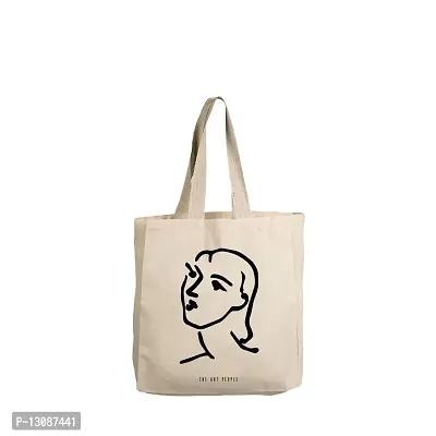 Matisse Face Off White Tote Bag| Canvas| Fashion| Eco Friendly| Shoulder Bag| for Gym Beach Shopping College| The Art People|-thumb0