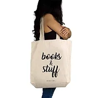 Brights' The Art People Canvas Fashion Eco-Friendly Shoulder Bag (Off-White)-thumb2