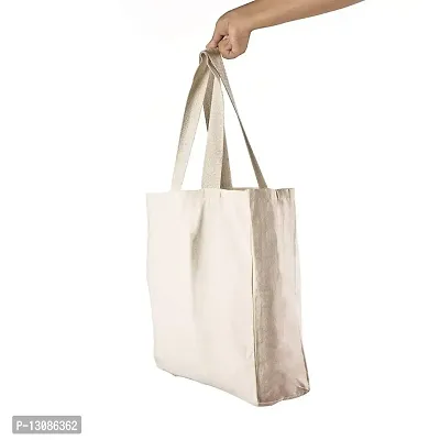 Trust Off White Tote Bag| Canvas| Fashion| Eco Friendly| Shoulder Bag| for Gym Beach Shopping College| The Art People|-thumb3